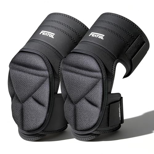 FEATOL Knee Pads for Work Men Women, Soft Foam Cushioning