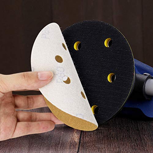 5-Inch 8-Hole Hook and Loop Sanding Discs, Orbital Sander Sandpaper Discs, 100 Pieces Round Sandpaper Set, 80 Grit - size: 80-Grit