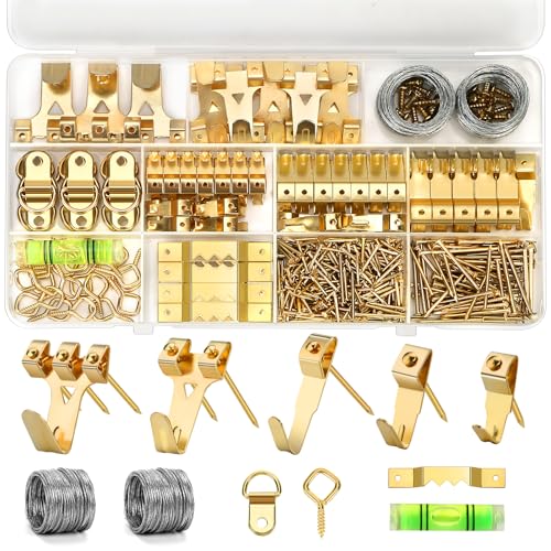 Picture Hanging Kit, 322Pcs All-in-One Picture Hanging Hardware