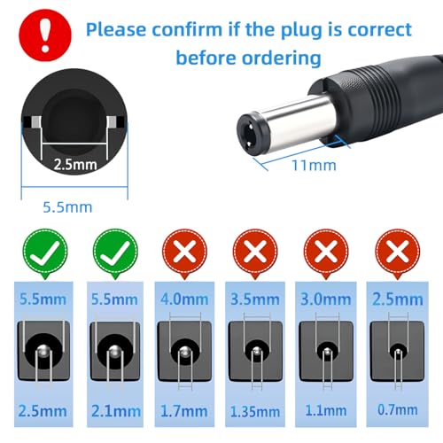 21v Battery Charger Adapter, 2-Pack(Battery Not Included)