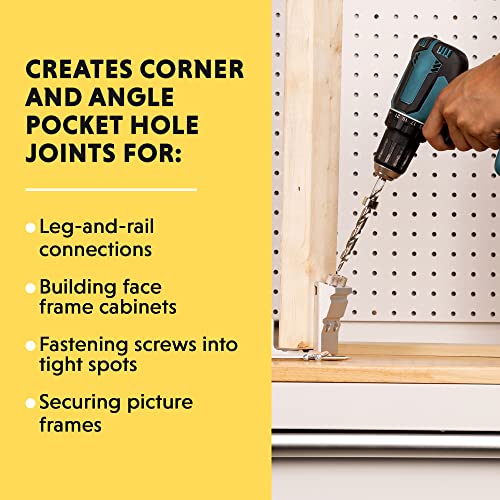 General Tools Woodworking Pocket Hole Jig Kit - All-In-One Aluminum Pocket System with Carrying Case - style: 76 pcs. Jig Kit