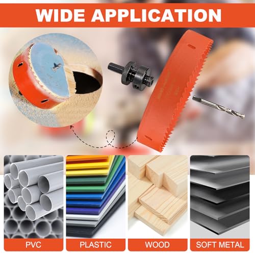 Storystore 4 1/4 inch Hole Saw for Recessed Lights with Dust Bowl Catcher - size: 4-1/4 inch