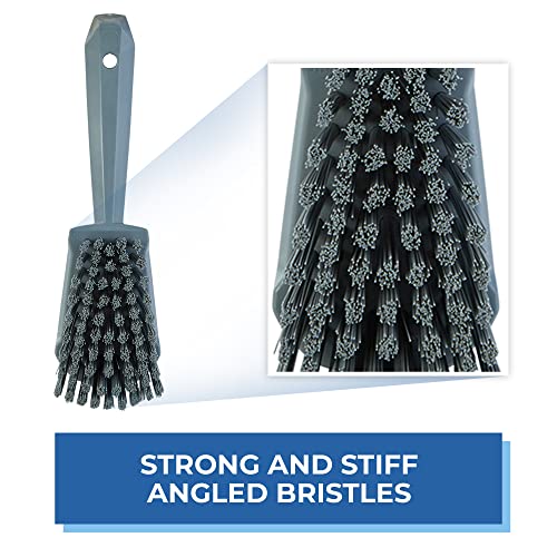 Vikan 419288 Brush,Washing,Stiff,10",PP/PBT,Gray