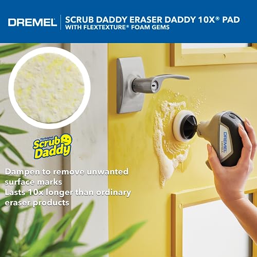 Dremel Versa 5-Pack Scrub Daddy Cleaning Sponge Pads, Variety Pack for Multi-Surface Cleaning, for use in Kitchen, Household and Bathroom - Compatible with Versa Power Scrubber Tool, PC360-5 - style: Scrub Daddy Pads