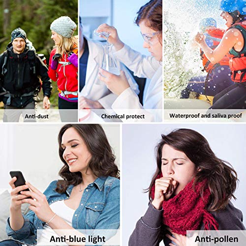 2 Pairs Anti Fog Safety Goggles Protective Glasses Blue Light Blocking Eyeglasses for Men Women