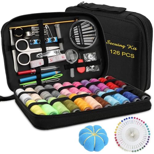 Marcoon Sewing Kit for Adults, Portable Needle & Thread Repair Kit - size: M