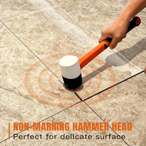 Rubber Mallet Hammer Flooring Mallets 16oz - size: 16 oz