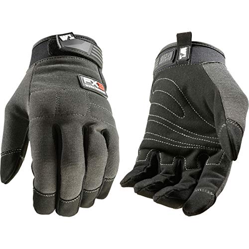 Wells Lamont Men's FX3 Extreme Dexterity Work Gloves - color: Grey/Black, size: Medium (Pack of 1)