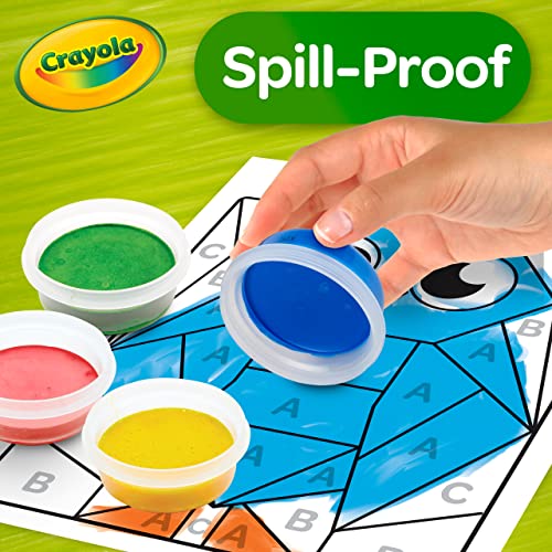 Crayola Spill Proof Paint Set (8ct), Washable Toddler Paint Kit - size: 1 Count (Pack of 1), style: Spill Proof Paints