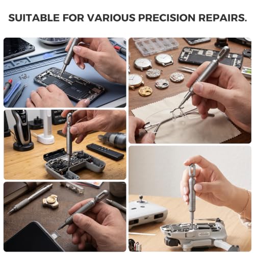 LIFEGOO 55-in-1 Precision Screwdriver Set Mini Magnetic Repair Tool Kit - color: Black