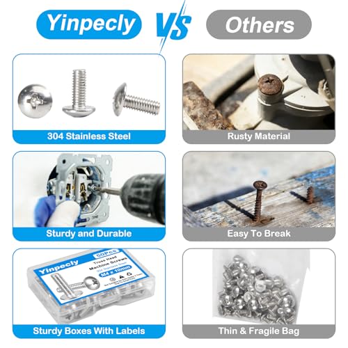 40Pcs M4 x 45mm Truss Head Machine Screws for Cabinet Pull - size: M4 x 45mm