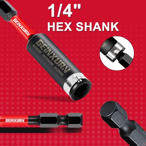 Geinxurn 16 Pieces Impact Magnetic Screwdriver Bit Holders (2.4", 3", 6", 12"), Extension Socket Drill Bit Holder S2 Alloy Steel Hex Shank Quick-Change Drill Bit Guide for Home Repair & DIY - style: MIXED-Bit Holder-16PCS