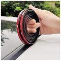 16.4ft / 5M Cuttable T-Car Sunroof Cover Seal Rubber Trim,Dust Proof&Weather Stripping for Windshield,Tailgate Adhesive Rubber Seal Strip - color: 14mm×16.4Ft