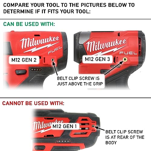 Halberd Premium Bit Holder, For Milwaukee M12 only, 2 Pack - color: M12, Premium, 2 Pack