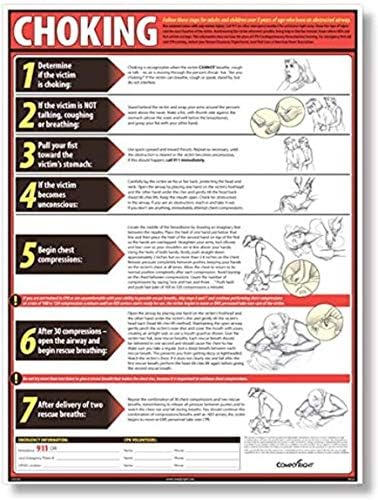 ComplyRight CPR & Choking Poster Bundle,18” x 24”, OSHA Safety Signs for Workplace - color: Lifesaving CPR & Choking Poster Bundle