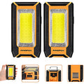 innofox 2-Pack LED Rechargeable Magnetic Work Light 1500 Lumens, Hanging Hook with 3 Modes, LED Work Light for Car Repair, Camping, and Hurricane Use - size: Portable