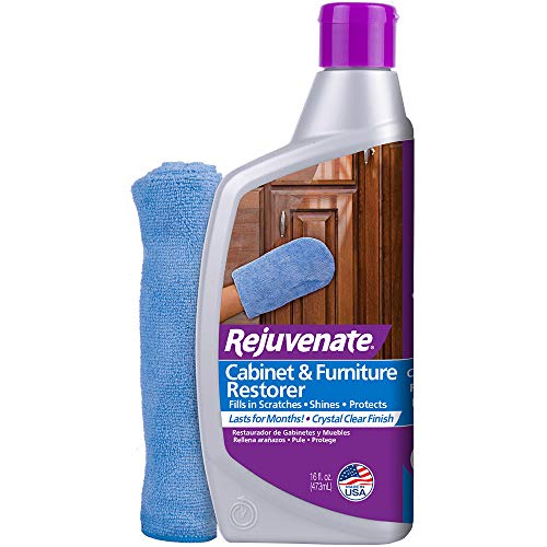 Rejuvenate Cabinet & Furniture Restorer And Touch Up Markers Kit, Fills Scratches, Seals and Protects Wood, Restores Life To Cabinets And Furniture