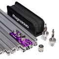 Upgrade Aluminum Profile Drill Guide Access Hole Drill Jig Step Drills - color: Purple