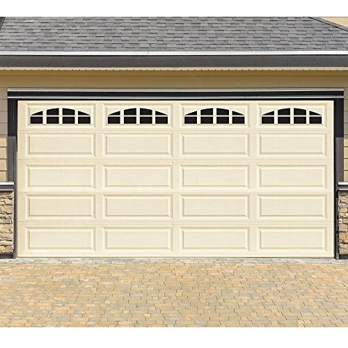 Household Essentials Household Essentials Artisan Magnetic Rubber Garage Door Window Accent Panels, Matte Black, Set of 32 - size: Pack of 1, style: Traditional
