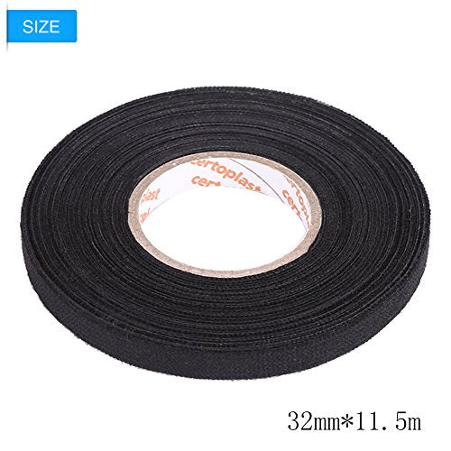 Aramox Car Multipurpose Tape, Car Self Adhesive Anti Squeak Rattle Felt Automotive Wiring Harness Tape Car Accessories (32mm*15m)