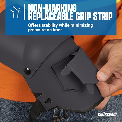 Sellstrom KneePro Professional Construction Kneepads for Work - Men & Women - color: Black