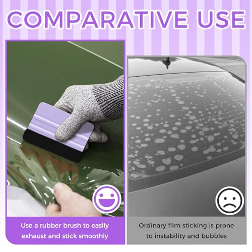 2 PCS Felt Squeegee for Vinyl, 4 Inch Wallpaper Smoothing Tool
