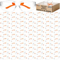 80 PCS Clear Safety Glasses for Men Women ANSI Z87.1 Protective Eyewear - color: Orange