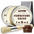 Leather & Furniture Repair Salve 2 Pack, Furniture Salve with Brush for Leather Wood, Leather Conditioner Help Prevent Cracking or Fading - size: 2 Pack