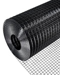 Black Vinyl Coated Hardware Cloth 1/2 Inch 72inx100ft 19 Gauge - size: 1/2" x 1/2" 72" x 100'