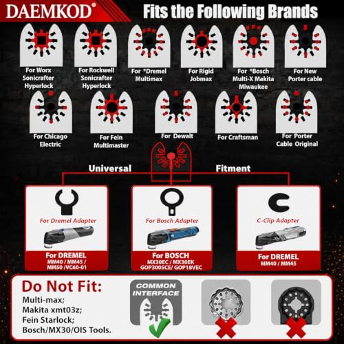 20PCS Diamond Oscillating Tool Blade, Multitool Blades | Multi Tool Blades Kit & Oscillating Tool Accessories for Grout Removal, Diamond Edge for Precise Cutting Performance - size: A-20 PCS