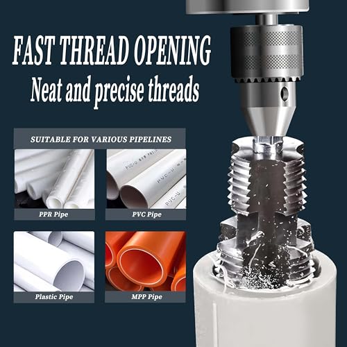 5pcs PVC Pipe Threader Kit with Broken Bolt Extractor Set