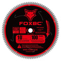 FOXBC 10-Inch Saw Blade 100-Tooth TCG for Aluminum and Non-Ferrous Metal Cutting with 5/8-Inch Arbor