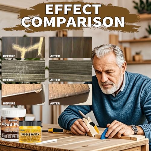 Wood Furniture Repair Kit, Large Capacity Kit for Scratch, Cracks, Holes