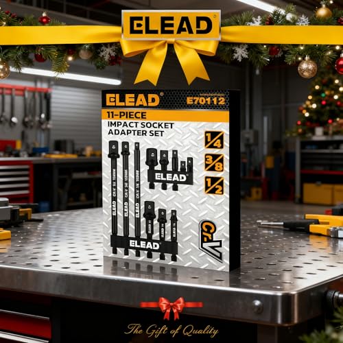 11-Piece Impact Socket Adapter Set, 1/4-Inch Hex Shank, 1/4" 3/8" 1/2" Impact Socket Driver Set, Drill Sockets Extension Bit, Sockets Driver Adapter, Drill Extension with Holder - style: Impact Socket Adapter Set