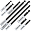 Geinxurn 9Pc Cr-V Screwdriver Bit Holders, Extension Socket Drill Bit Magnetic Holder Hex Shank Quick-Change Drill Bit Guide (2.5”3”6”) - size: 2.5", 3", 6"