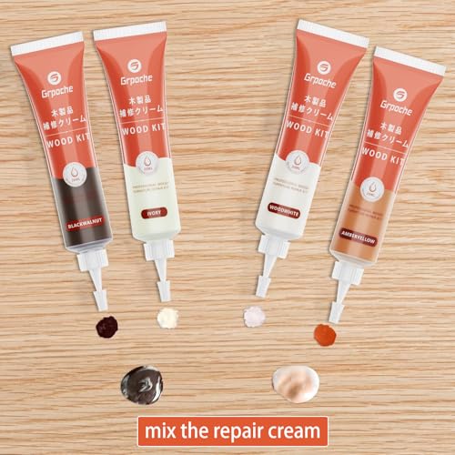 Wood Furniture Repair Kit, 12 Colors Wood Fillers Repair Scratch Stains - size: 0.63 Ounce (Pack of 16)