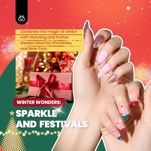 Beetles Gel Nail Polish Kit with U V Light - 68Pcs 35 Colors Gel Polish Set - color: Vivid Seasons - 35 Colors (68 Pcs)