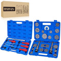 GOOACC 8PCS Drum Brake Tool Kit & 22PCS Disc Brake Caliper Compression Tool - color: 8pc+22pc Brake Tool Blue