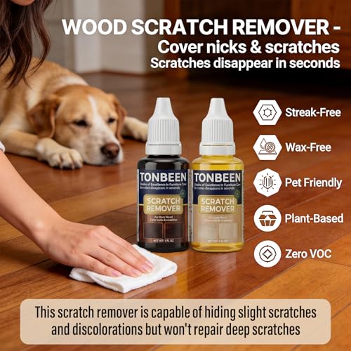 Wood Furniture & Floor Scratch Remover Repair Kit,12 PCS Professional Hardwood Furniture Cleaner Restore Care Set - Eraser Scratch, Covers Nicks, Scuffs & Dogs, Cats Scratches, Marks & Minor Defects - size: 1 SET