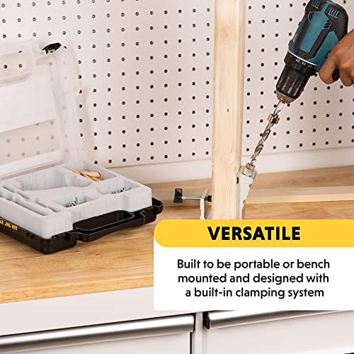General Tools Woodworking Pocket Hole Jig Kit - All-In-One Aluminum Pocket System with Carrying Case - style: 76 pcs. Jig Kit
