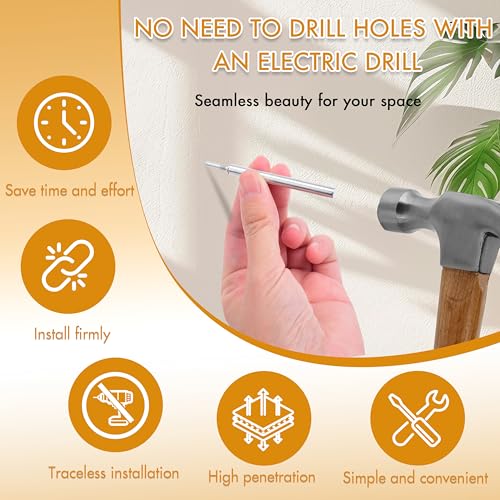 1000Pcs Double Head Skirting Nails, Seamless Trim Nails for Baseboards