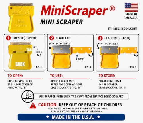 Original Plastic Razor Scraper – 8 Pack Multi‑Surface Tool
