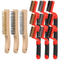 Kifmurase Wire Brush Set 12 Pcs Stainless Steel/Brass Wire Scratch Brush