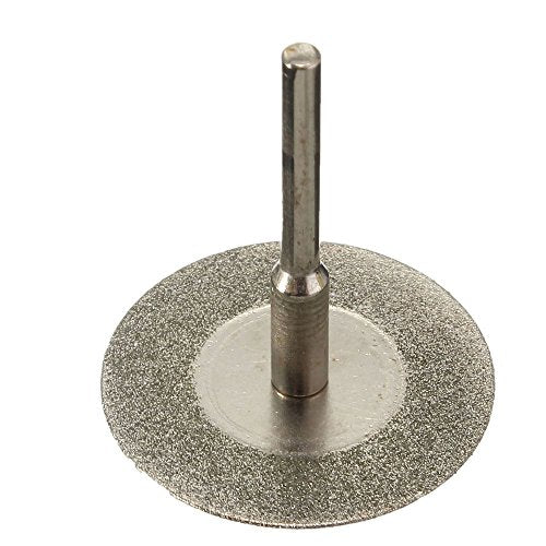 Diamond Cutting Wheel Cut Off Discs Coated Rotary Tools W/Mandrel 50mm for Dremel by Lukcase - size: Disc Φ:50mm