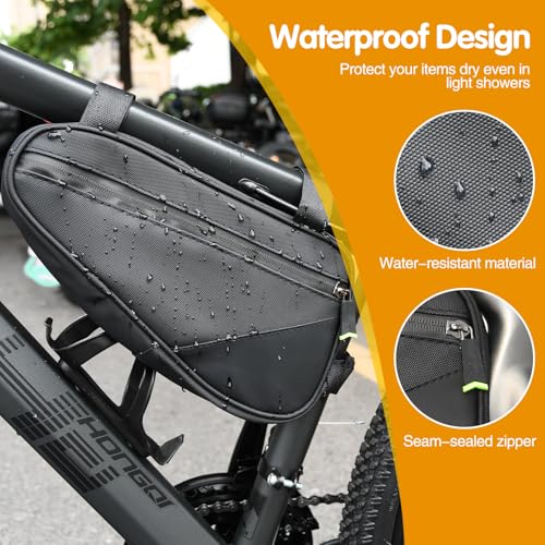 Bike Repair Kit, Bike Bag With Tire Pump, Bike Multitool, Allen Wrenches - size: Bike Frame Bag Set