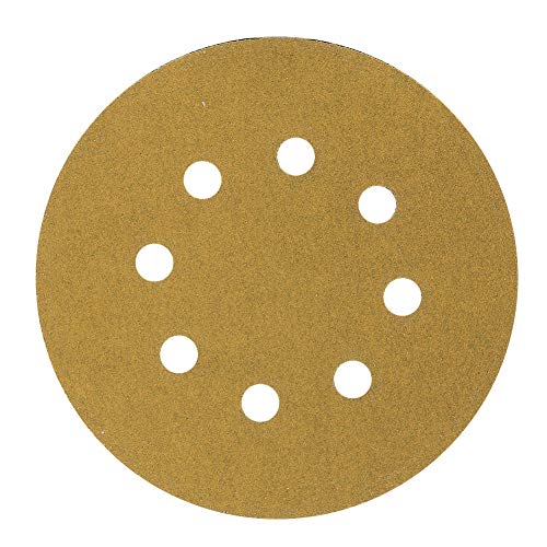 5-Inch 8-Hole Hook and Loop Sanding Discs, Orbital Sander Sandpaper Discs, 100 Pieces Round Sandpaper Set, 150 Grit - size: 150-Grit