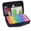 MERATIA Diamond Art Painting Storage Case Organizer, 80 Slots Containers - color: 80 Slots-Purple