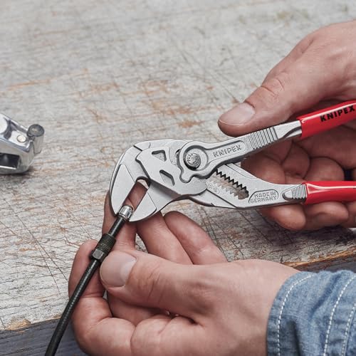 KNIPEX - Pliers Wrench, Chrome (86 03 180) - size: 7.25-Inch, style: Wrench, Chrome