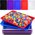 Maitys 15 Pack Plastic Art Trays 12 x 16 Inch Sensory Trays, Mixed Color - color: Mixed Color