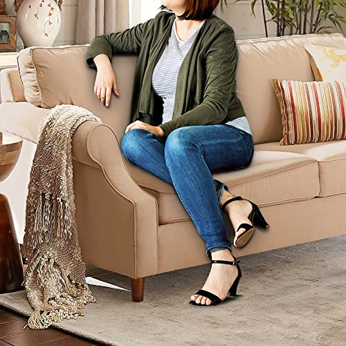 Furniture Legs 4 inch Wood Sofa Legs Brown Replacement Legs for Couch Cabinet Futon Dresser Pack of 4 - size: 4 inch Brown
